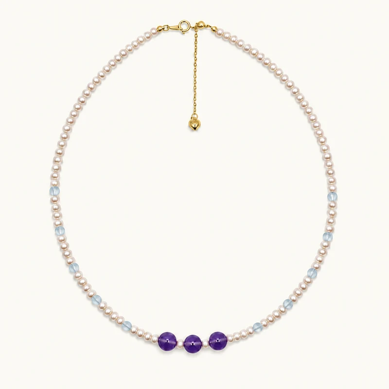 L'Harmonie | Amethyst Aurora Perlenkette