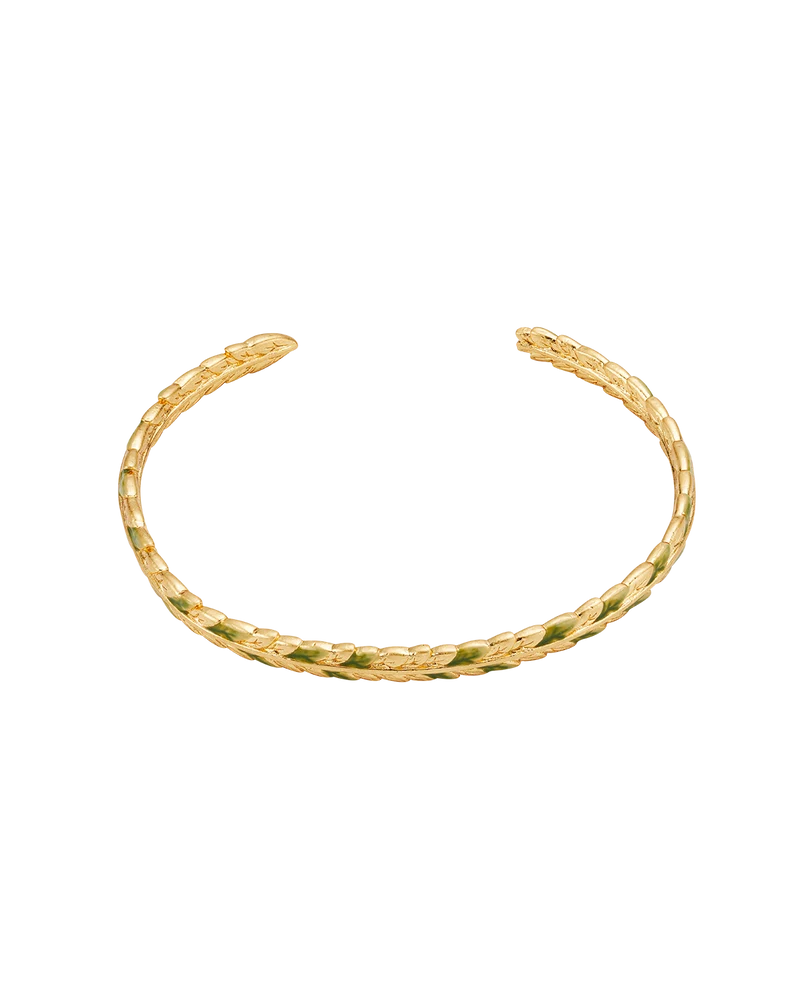 Wheat Bangle in Gold