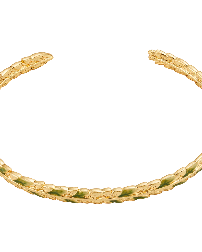 Wheat Bangle in Gold