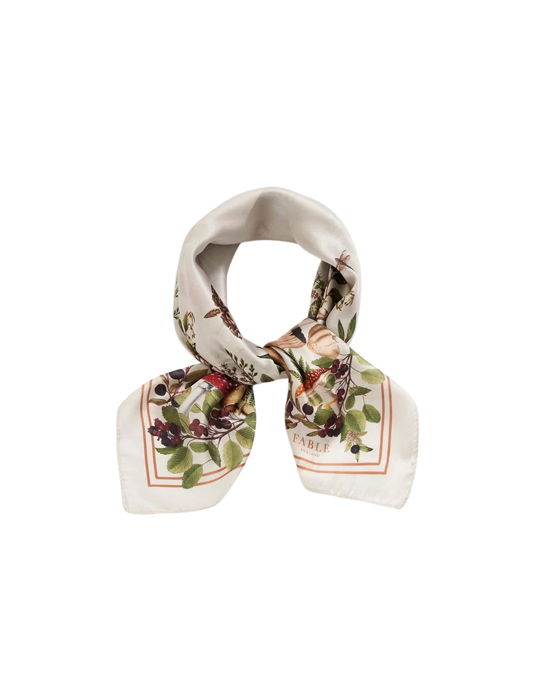 Orla Mushroom Scarf in Ivory
