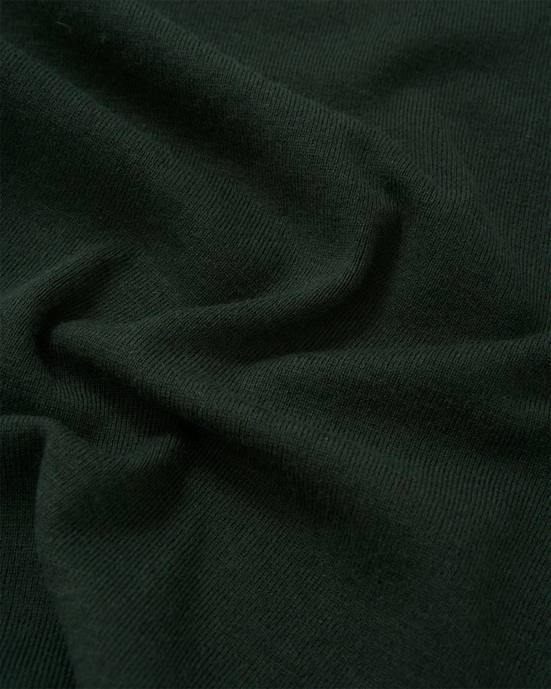 Hedgehog Triangle Scarf in Forest Green