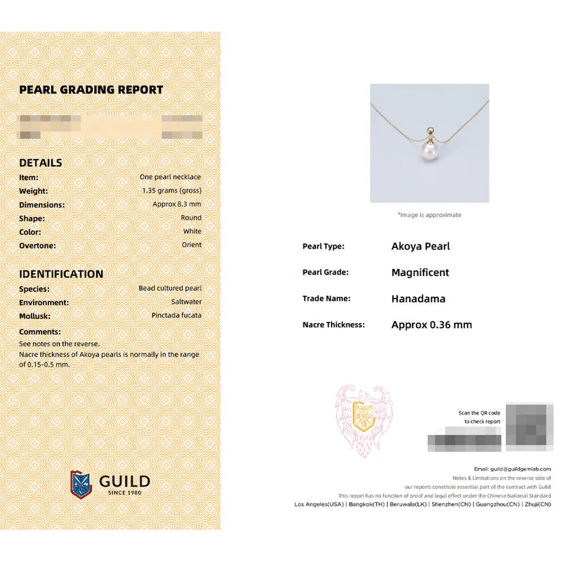 Die Aura | Halskette mit Anhänger aus 18-karätigem Gold mit Akoya-Perle