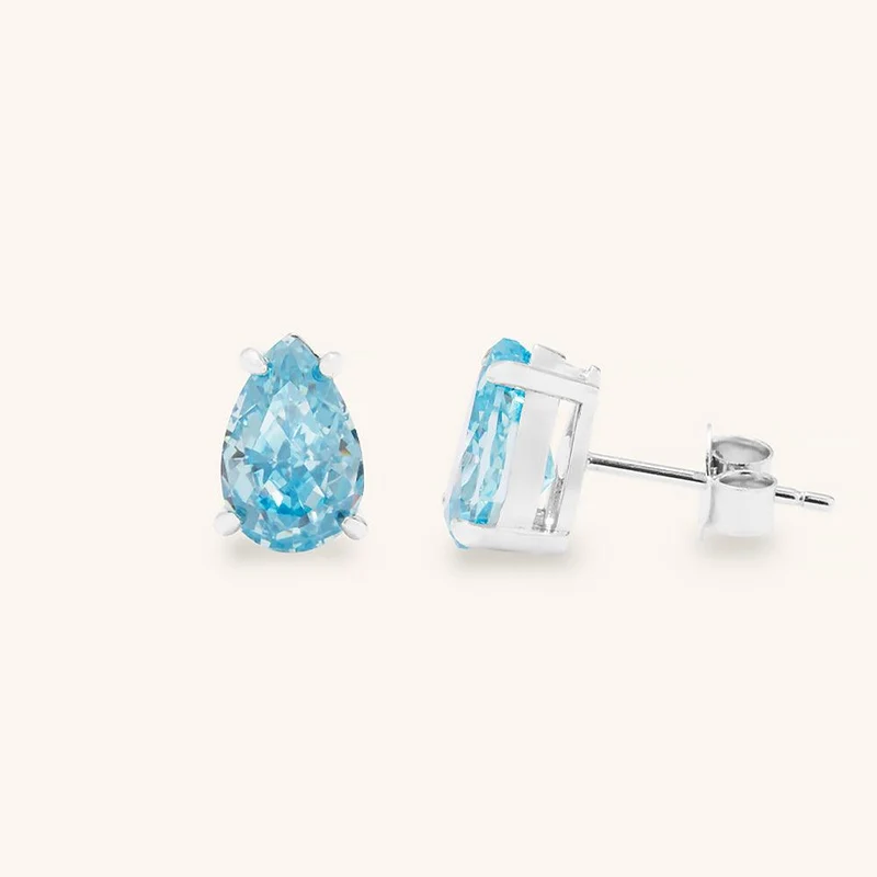 Leuchtende Wassertropfen-Ohrstecker