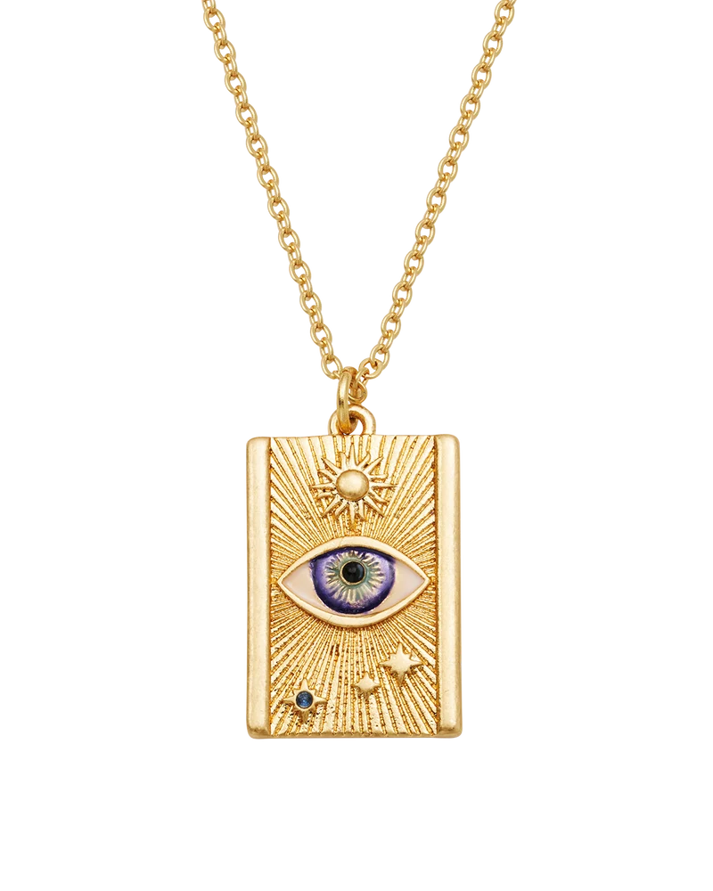 Talisman Eye Necklace in Gold