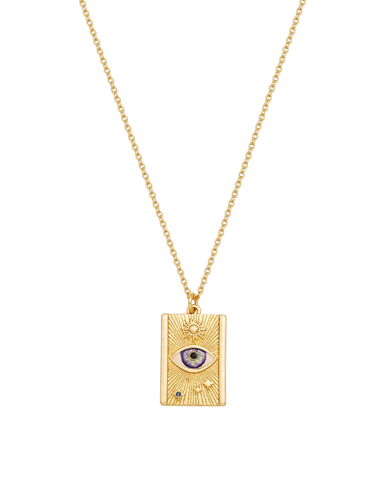 Talisman Eye Necklace in Gold