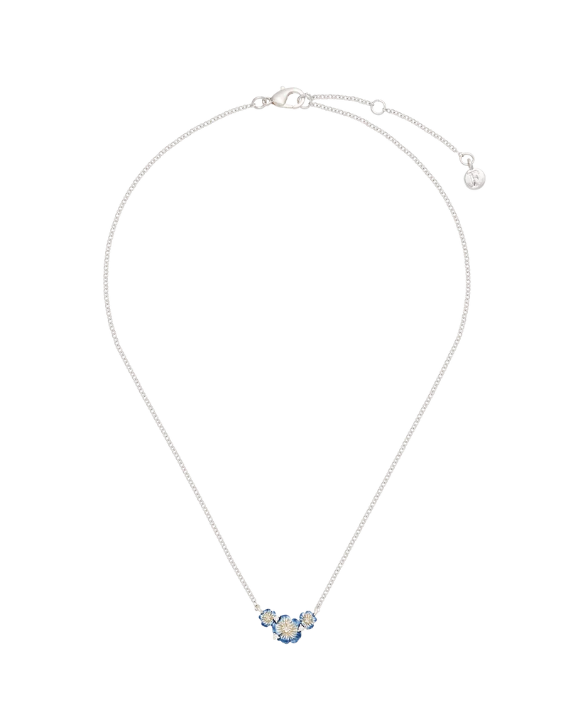 Larkspur Choker Necklace in Silver