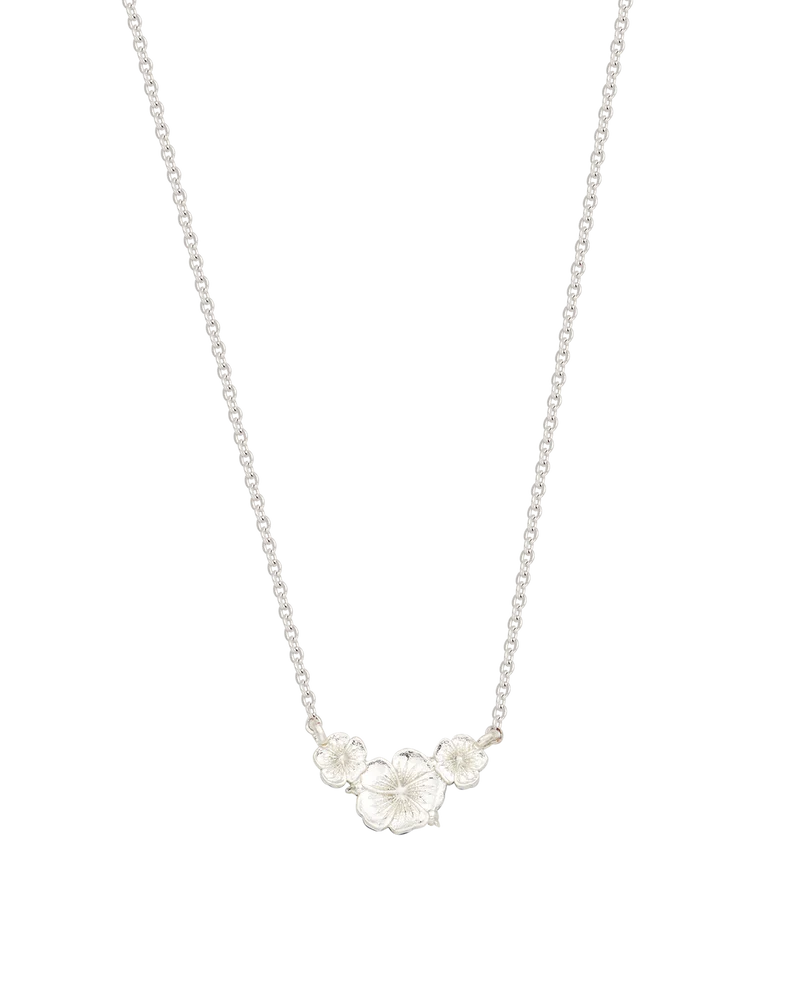 Larkspur Choker Necklace in Silver