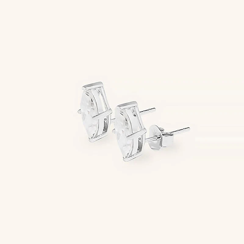 Klassische Marquise Premium Moissanit Ohrstecker