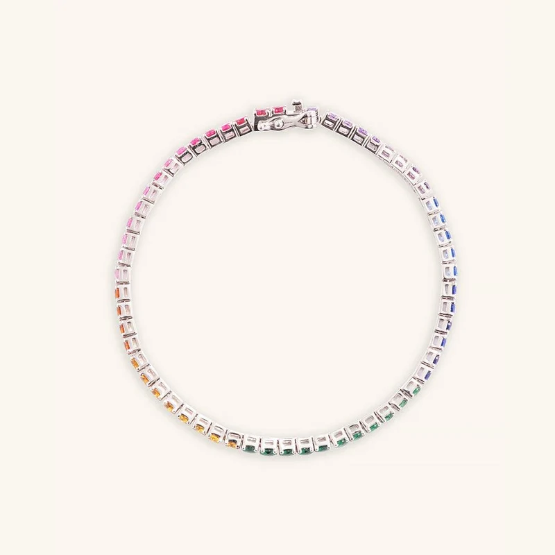 Elegance Regenbogen-Tennisarmband