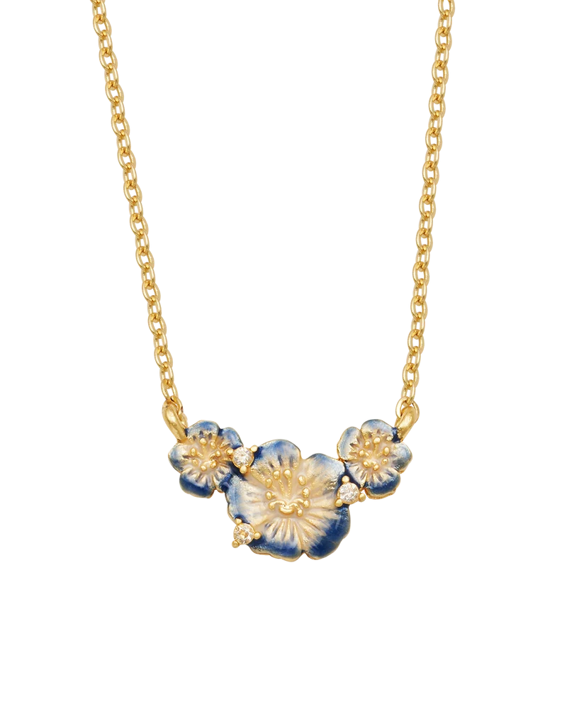 Larkspur Choker Necklace in Gold