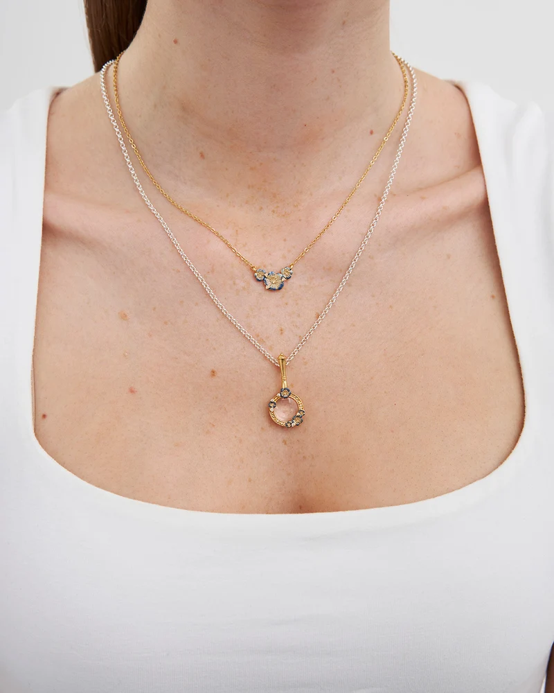 Larkspur Choker Necklace in Gold