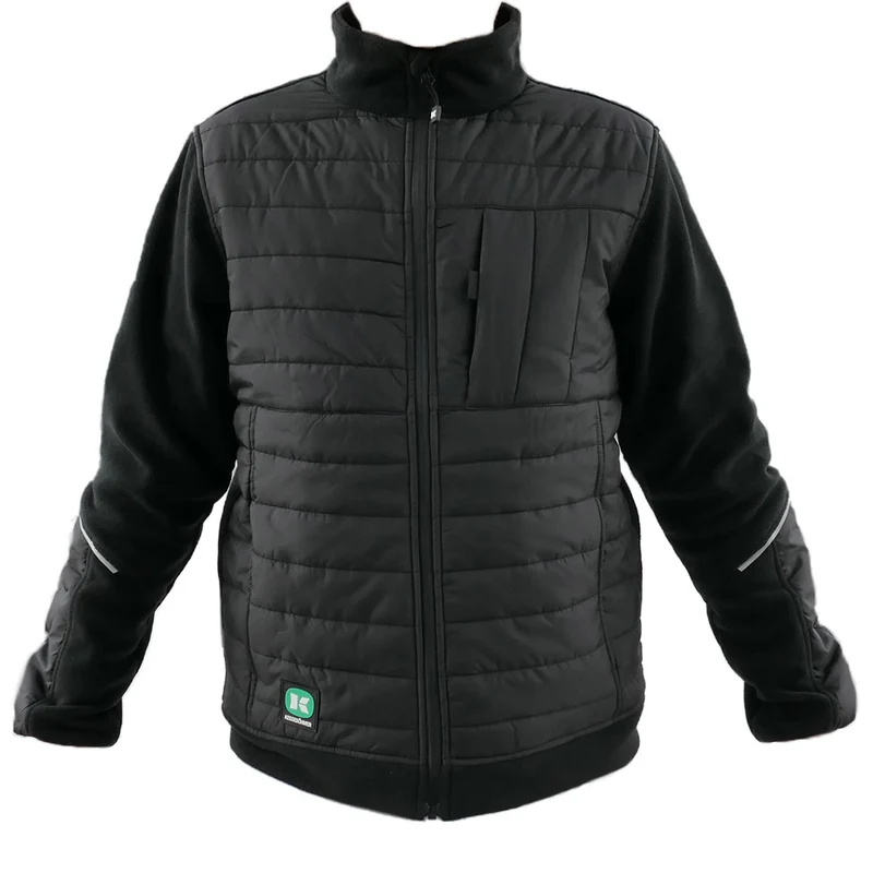 Fleece-Jacke, schwarz