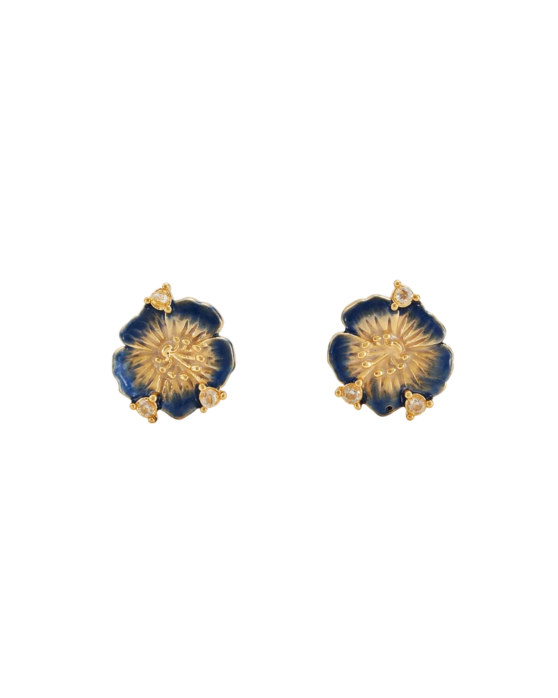 Larkspur Stud Earrings in Gold