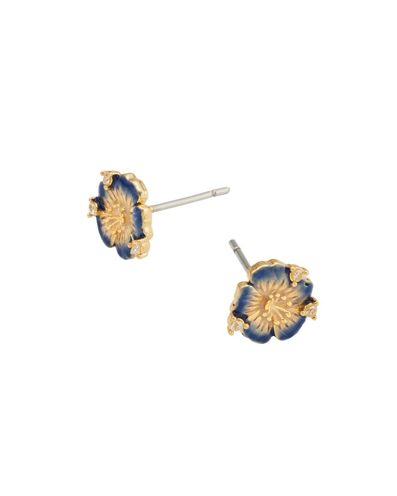 Larkspur Stud Earrings in Gold