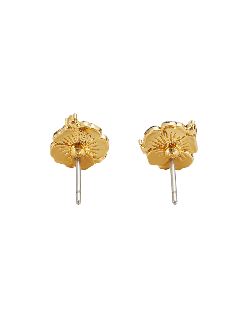 Larkspur Stud Earrings in Gold