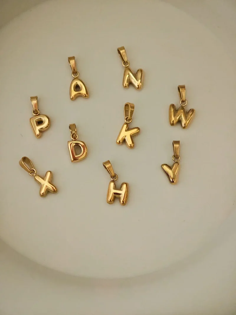 Bubble Letter Charm