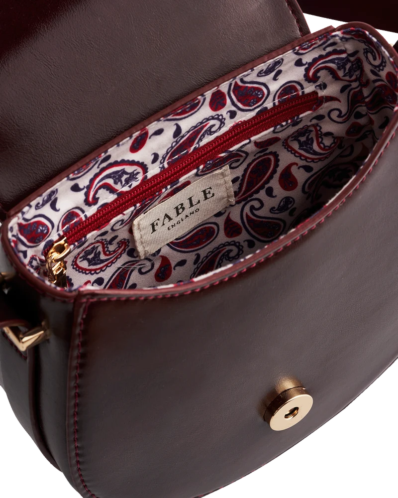 Cherry Red Saddle Bag