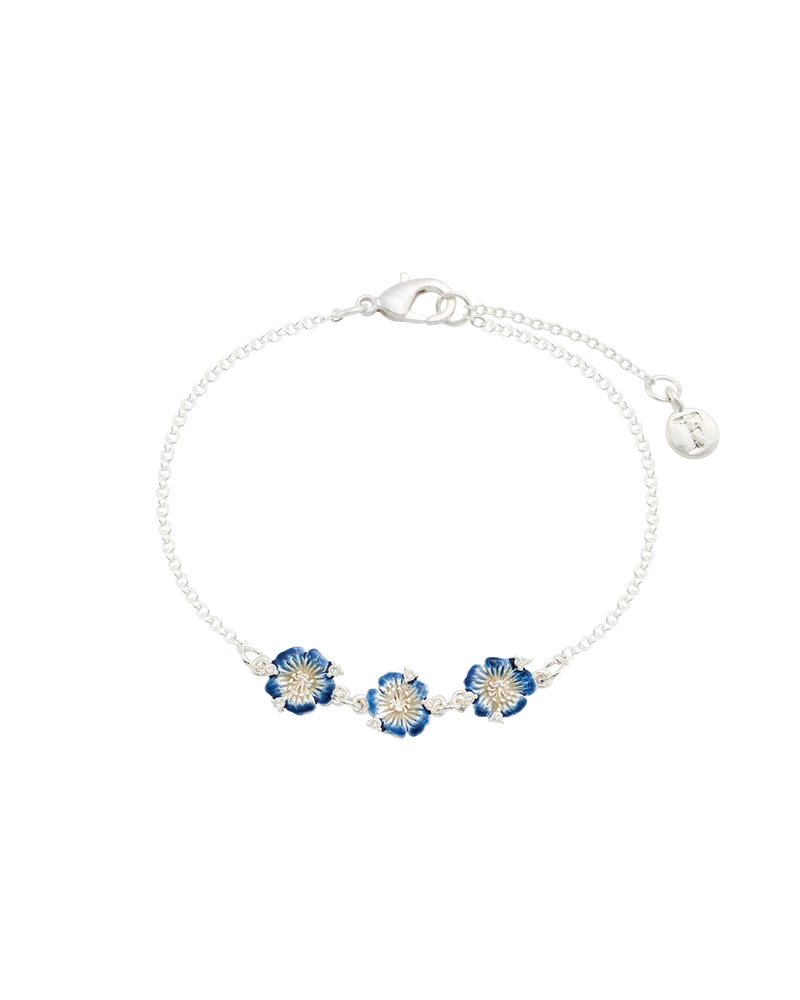 Larkspur Charm Bracelet in SIlver