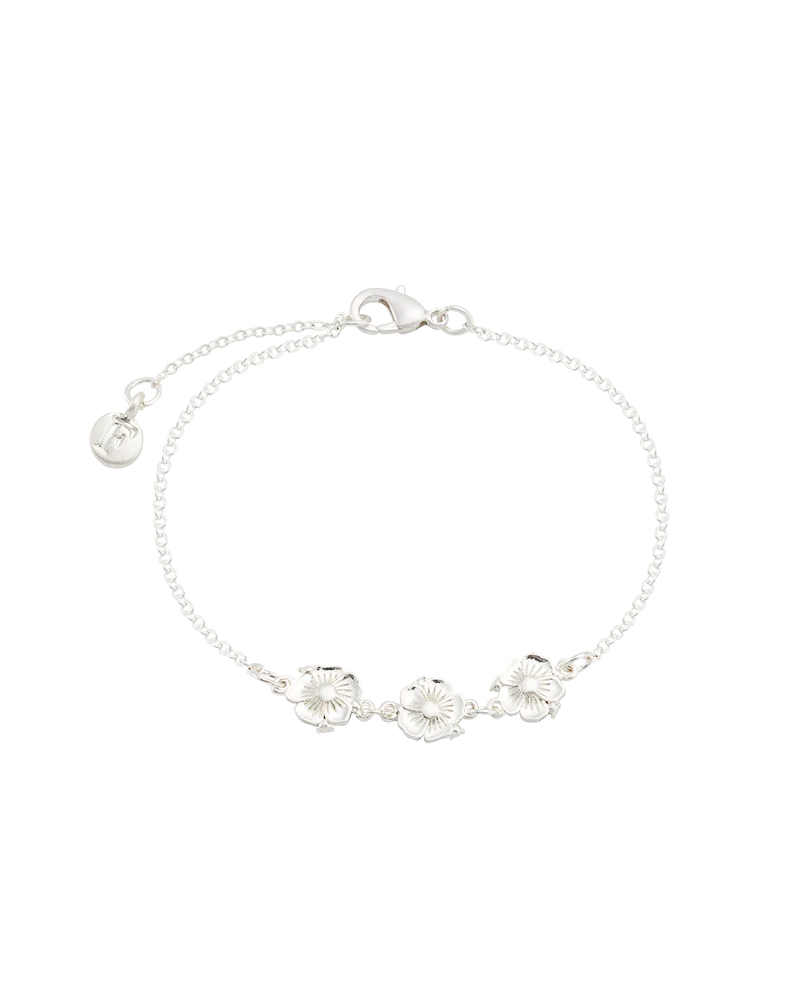 Larkspur Charm Bracelet in SIlver