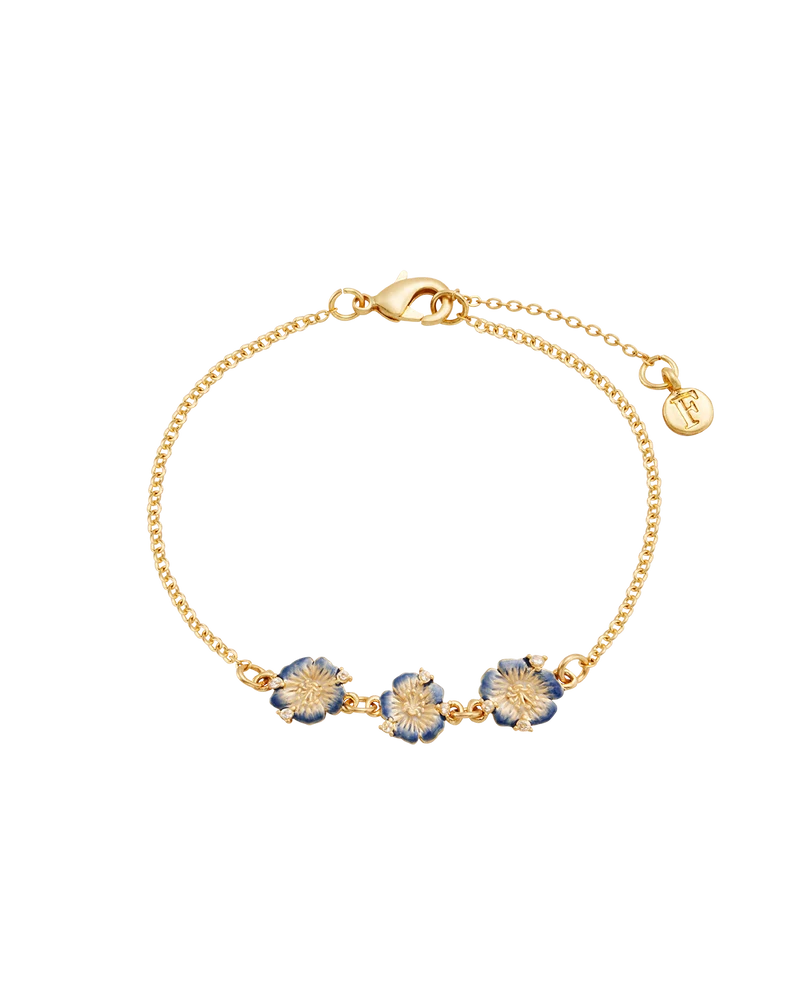 Larkspur Charm Bracelet in Gold