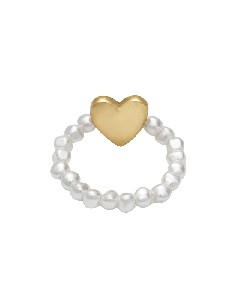 Niva Mistletoe Stretch Ring in Gold