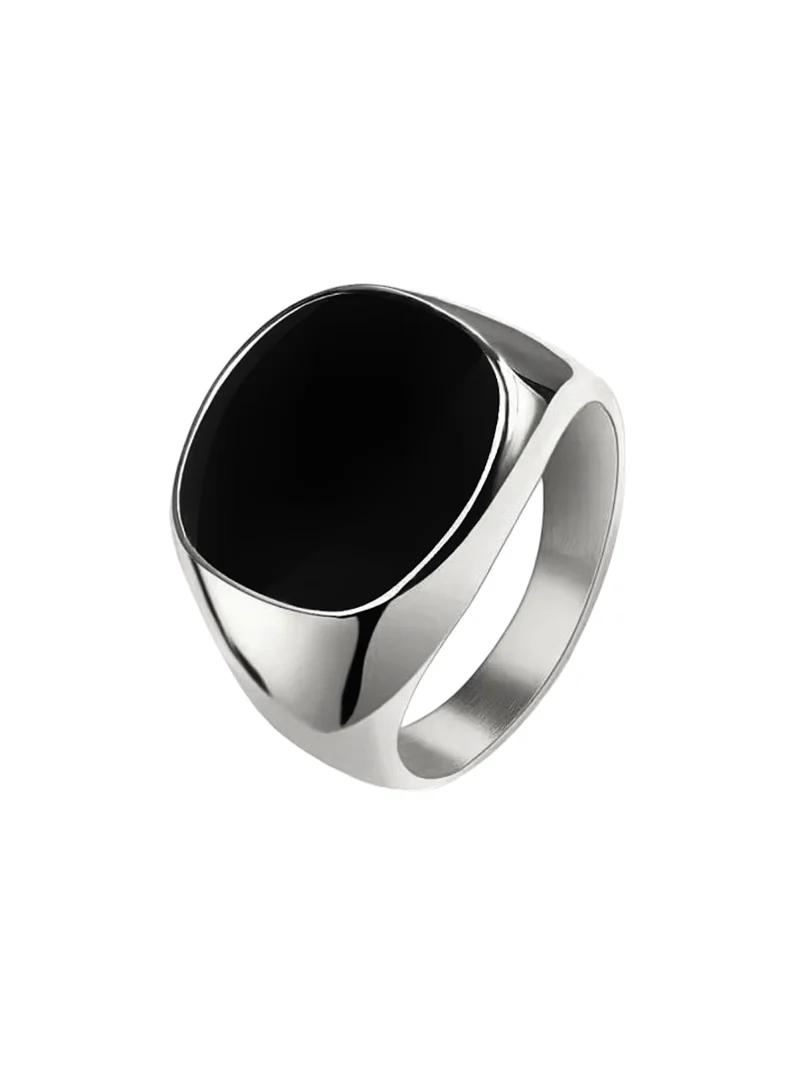 Siegel Ring Black Silver
