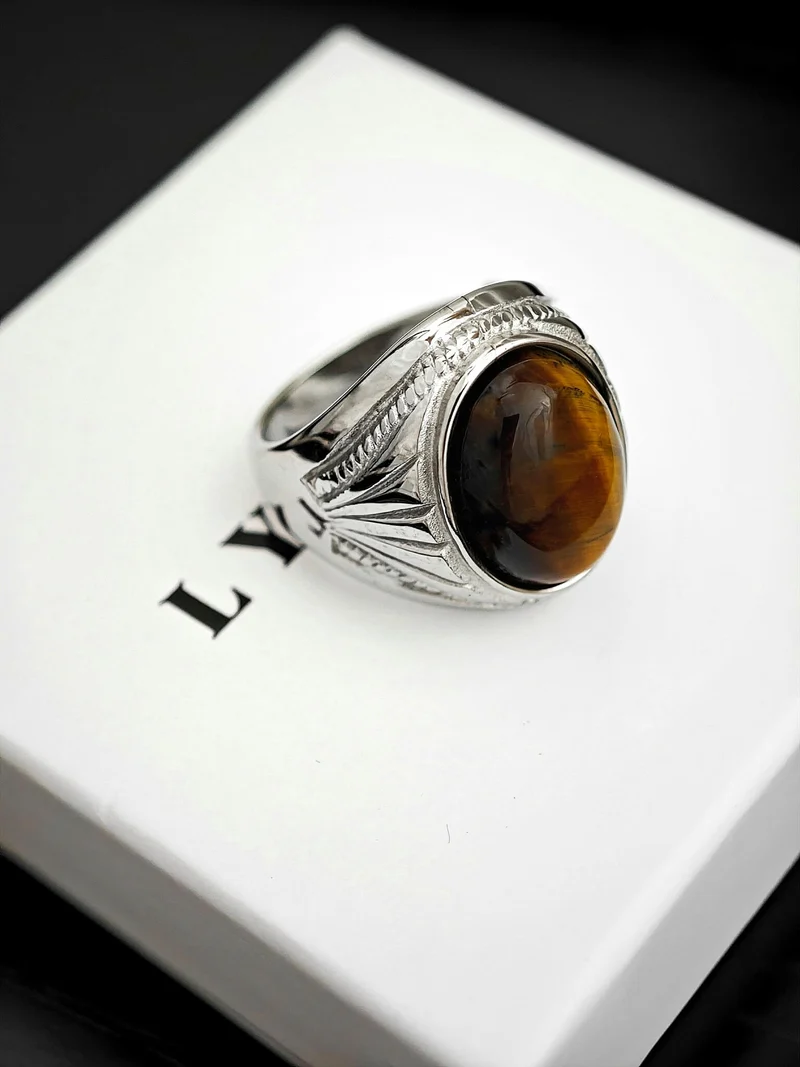Celtic Tigeraugen Ring