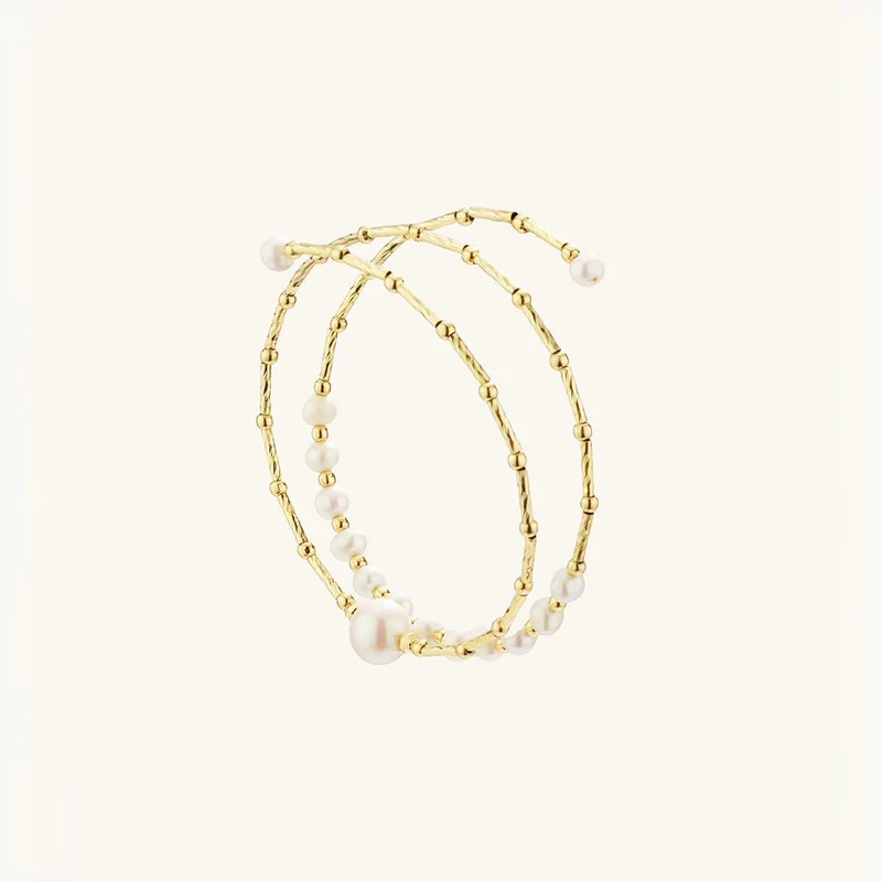 Doppellagiges elastisches Perlenarmband