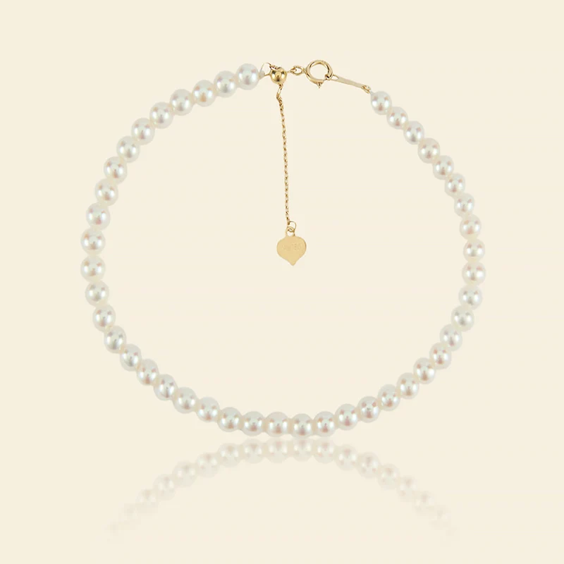 Charmantes Süßwasserperlenarmband (3.5–4 mm)