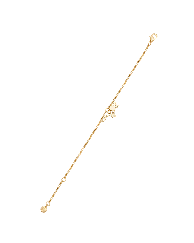 Ivy & Pearl T-Bar Bracelet in Gold