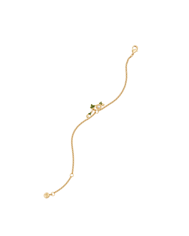 Ivy & Pearl T-Bar Bracelet in Gold