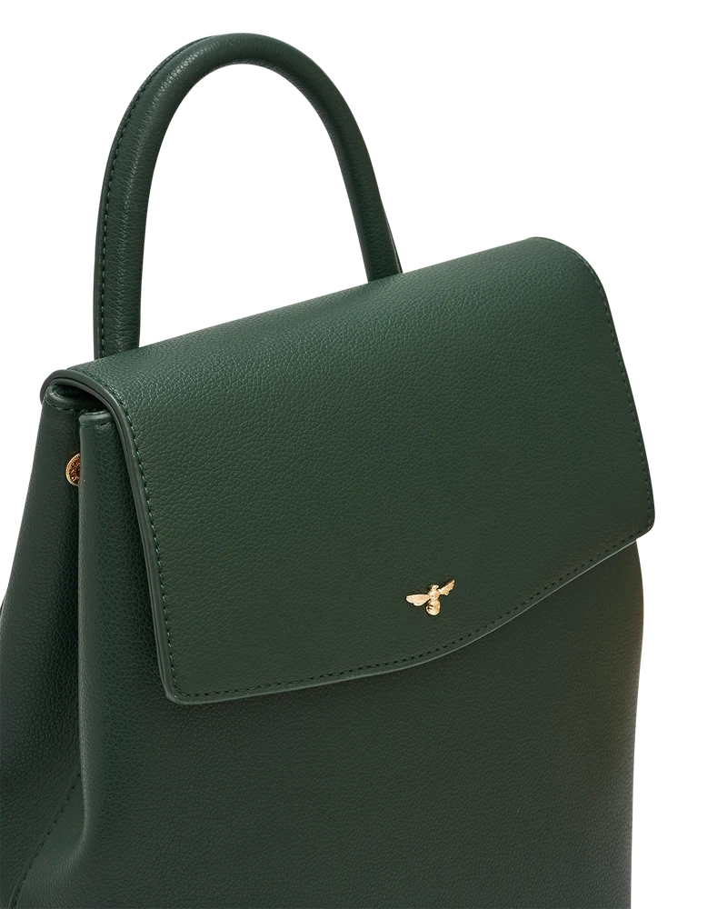 Laura Small Backpack in Forest Green