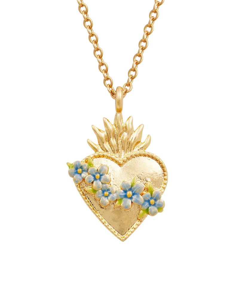 Gold Sacred Heart Necklace