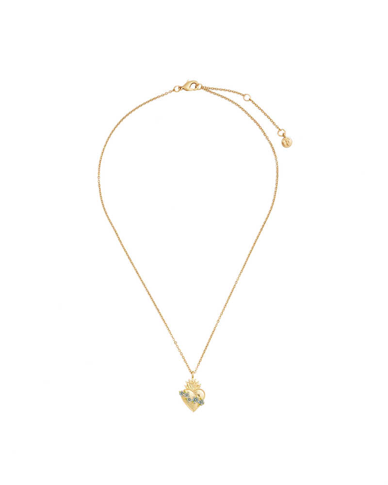 Gold Sacred Heart Necklace