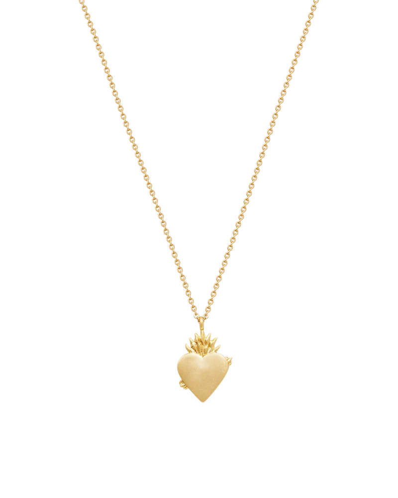 Gold Sacred Heart Necklace