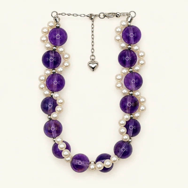 L'Allure | Amethyst-Perlenarmband