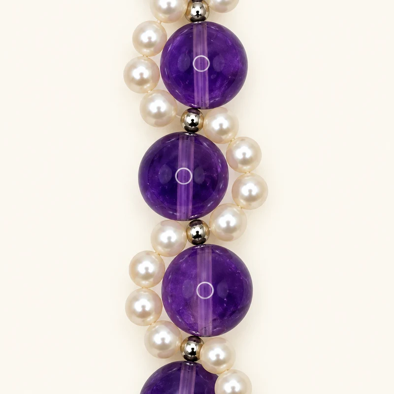 L'Allure | Amethyst-Perlenarmband