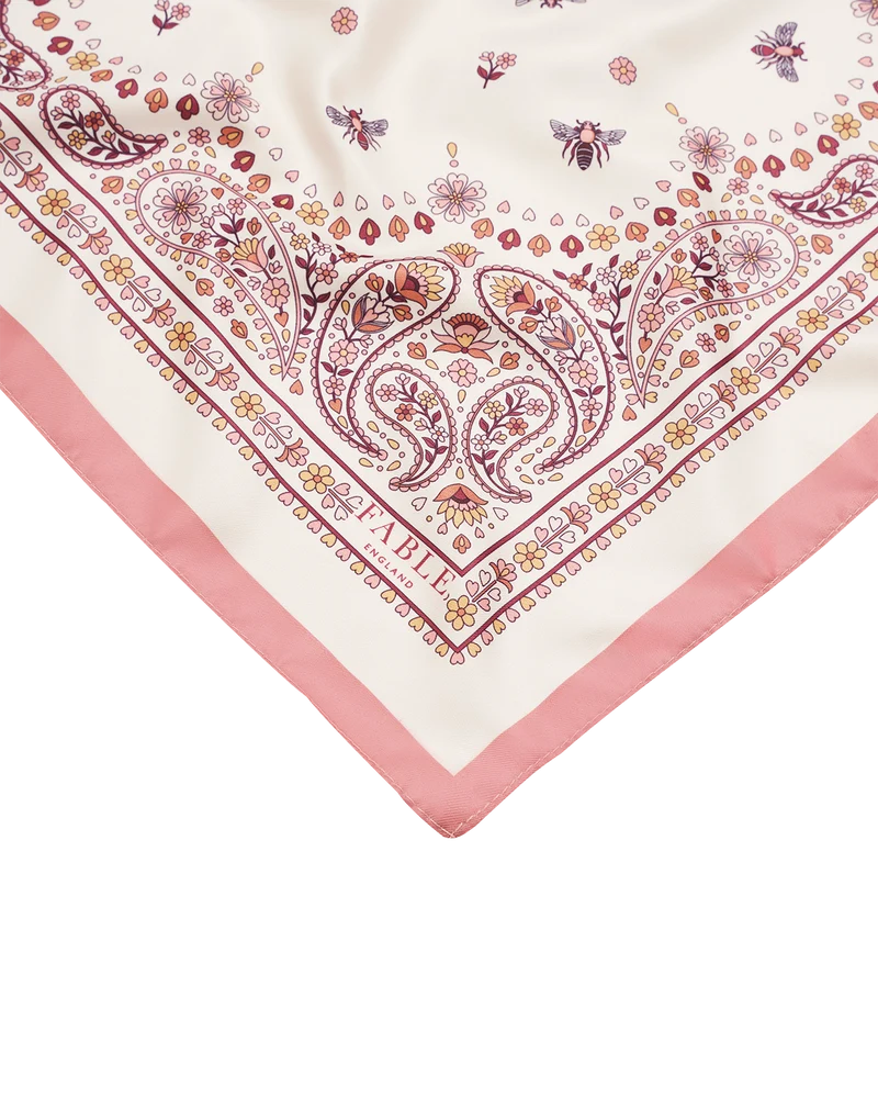 Eve Bandana Scarf in Pink