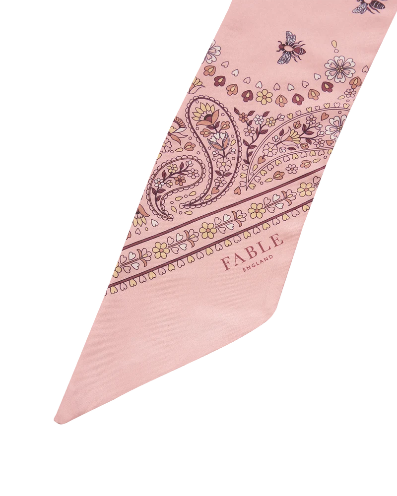 Eve Skinny Scarf in Pink