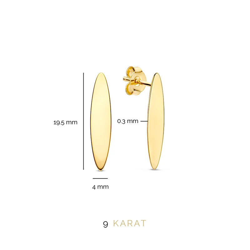 Beloro Jewels La Rinascente damen Ohrknöpfe 375 Gold BO360051