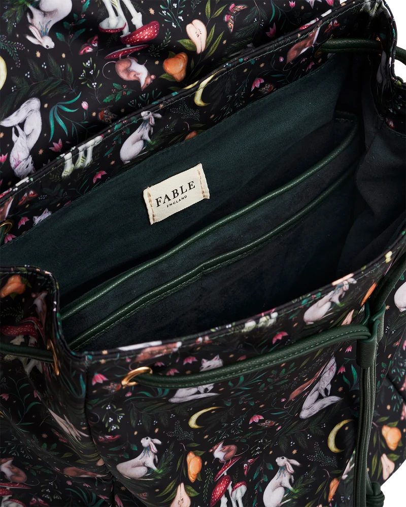 Flora Niva Print Backpack in Green