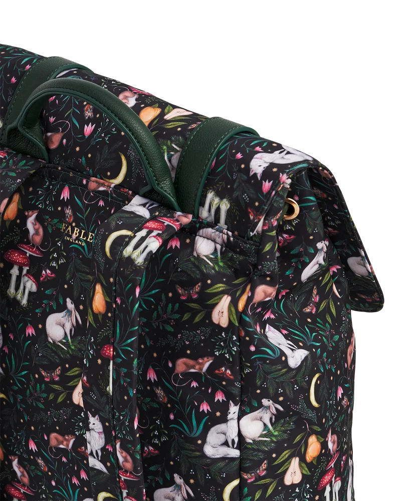 Flora Niva Print Backpack in Green