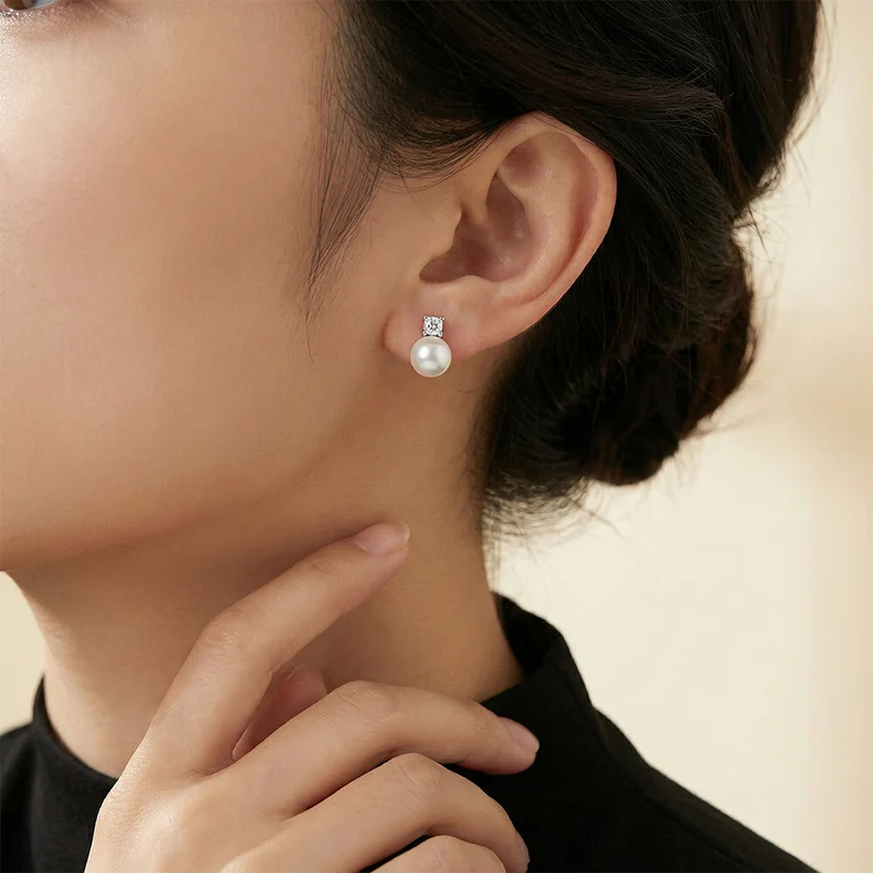 The Noble | Akoya-Perlenohrstecker
