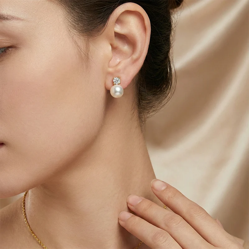 The Noble | Akoya-Perlenohrstecker