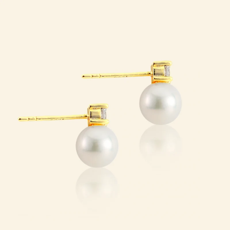 The Noble | Akoya-Perlenohrstecker