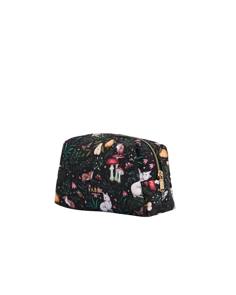Niva Print Cosmetic Pouch in Green