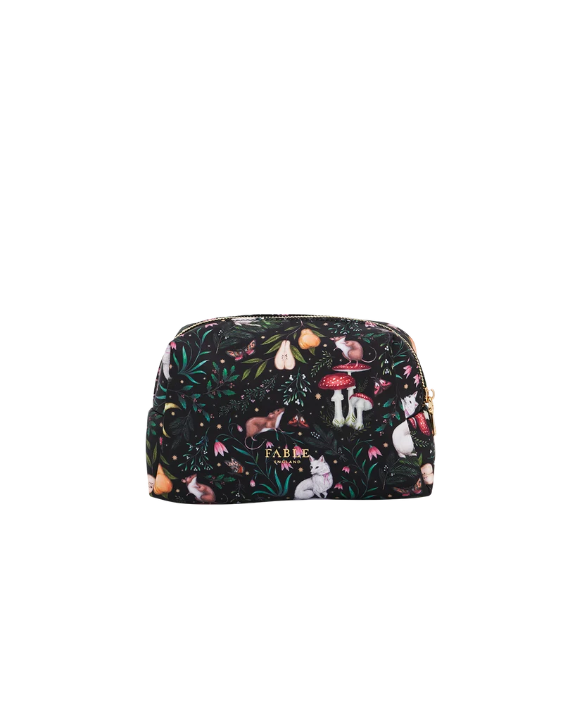 Niva Print Cosmetic Pouch in Green