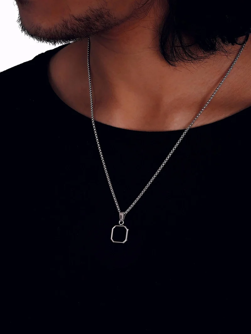 Onyx Oktagon Halskette