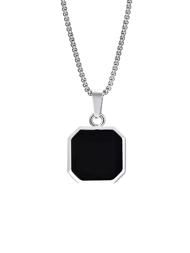 Onyx Oktagon Halskette