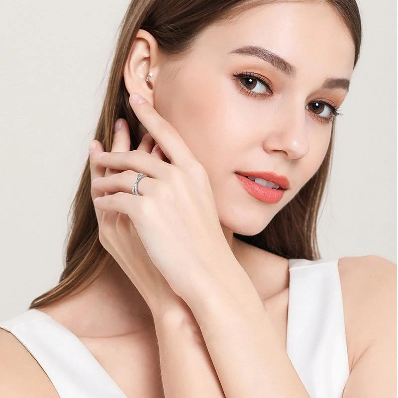 Deep Love Premium Moissanit Pavé Ehering